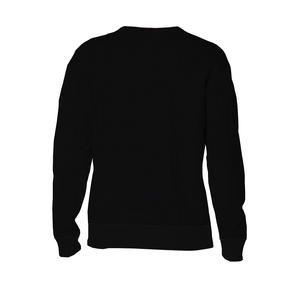 High Quality Custom Men's Cotton Crewneck <b>Sweatshirt</b> OEM Pullover <b>Plain</b> Dyed Plush Blank Jogger <b>Black</b> <b>Sweatshirt</b> Wholesale - Product Image 2