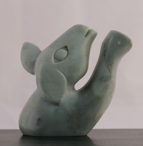 Regal white <b>stone</b>-finish lion statuette seated posture with a detailed mane, displayed on a textured rug, available at wholesale - Product Image 2
