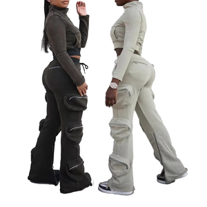 Chándal de secado rápido para mujer, transpirable, ligero, 100% algodón polar, buen precio con MOQ bajo, chándales para mujer - Product Image 3