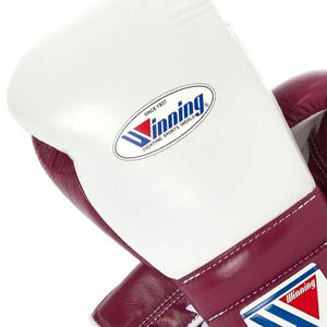 Gants de boxe à lacets de conception OEM, en cuir de bonne qualité, pour la compétition, l'entraînement et le sparring, prix de gros, gants de boxe Winning - Product Image 4