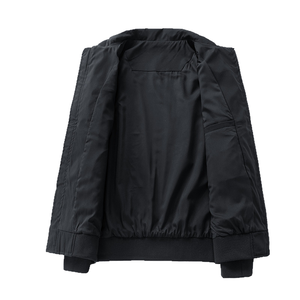 Elegante Chaqueta de Cuero Genuino para Hombre, Diseño a Prueba de Viento con Logotipo Frontal, Color Personalizado, Servicio OEM - Product Image 3