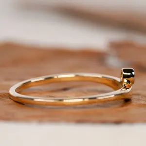 Bague en diamant CVD solitaire, taille ronde, sertie en bélière, bijoux fins, certificat IGI, pour bague de fiançailles - Product Image 6