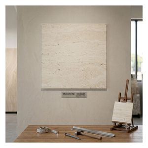 Baldosa de Porcelana Travertino Beige 60x60cm Mate Tallada Vitrificada para Revestimiento de Paredes y Suelos Panel Proyecto Villa Personalizado OEM ISO - Product Image 1