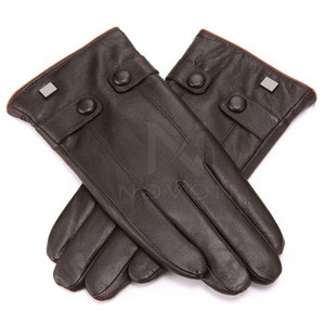 Water-Resistant Breathable High Quality <b>Leather</b> <b>Gloves</b> Touch Screen Full Finger Winter Outdoor Travel Fashion Wear OEM <b>Men</b> - Product Image 3