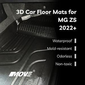 แผ่นรองพื้นรถทำจาก TPE สำหรับ2021 + MG ZS แผ่นปูพื้นรถยนต์ไร้กลิ่นขนาดพอดีตามสั่ง - Product Image 5