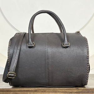 2026 Latest Trendy Designer Hand <b>Tooled</b> Genuine Cowhide <b>Leather</b> Speedy Bag Floral Style Wholesale OEM ODM Crossbody Speedy Bag - Product Image 6