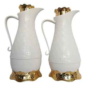 Cafetera Árabe Tradicional Dallah, Hecha a Mano, de Acero Inoxidable, Tetera de Oriente Medio para Servir en Casa, Cafetería o Restaurante - Product Image 1