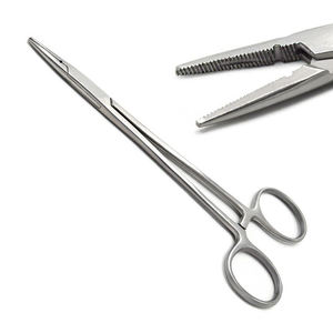 Kit d'instruments de chirurgie mineure en acier inoxydable : porte-aiguille chirurgical, ciseaux Crile Wood, pinces Iris Adson, manuel - Product Image 5