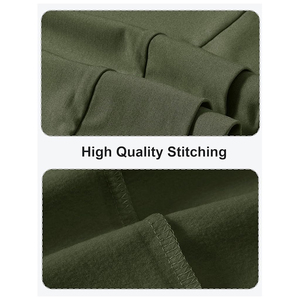 เสื้อยืดแขนยาวผู้ชายแบบสวมใส่สบาย น้ำหนักเบา ผ้าทอเนื้อนุ่ม ยืดหยุ่น ระบายอากาศได้ดี แห้งเร็ว เหมาะสำหรับออกกำลังกายและเล่นกีฬา มีซิป 3/4 - Product Image 5