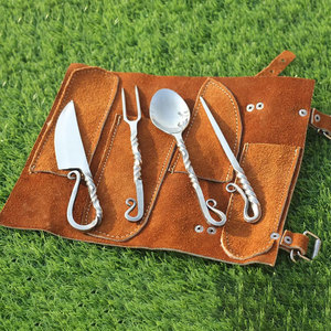 Juego de cubiertos medievales, utensilios de comedor tradicionales con aspecto vintage para hoteles, cafeterías, restaurantes y uso doméstico. - Product Image 5