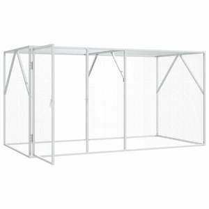 Jaula para Pájaros de Acero Galvanizado Antracita 208 X 102 X 108 cm Jaula para Mascotas - Product Image 4