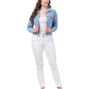 Veste en jean imperméable pour femme, best-seller, haute qualité, dernier design, couleur unie, service OEM personnalisé - Product Image 2