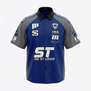 Custom printing Racing Shirt Breathable Pit Crew Uniform Men Quick Dry Motorsports Team Polo Mechanic Shirt Garage Work Wear - Product Image 2