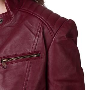 Vêtements en cuir pour femmes, Veste en cuir pour femmes, Vestes grandes tailles, Veste en cuir courte pour femmes - Product Image 6