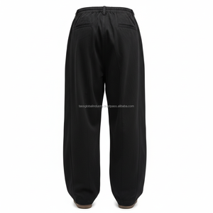 Pantalon large pour homme, coupe ample, plissé, sur mesure, OEM, vente en gros - Product Image 5