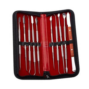 Juego de Instrumentos para Tallar Cera de Laboratorio Dental, 10 Piezas, Acero Inoxidable, Agarre Ergonómico Manual, con Estuche de Almacenamiento para Laboratorio Dental - Product Image 6