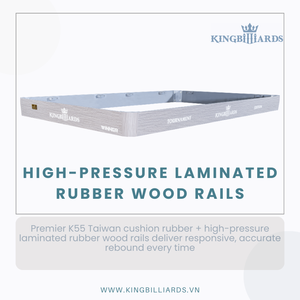 Mesa de Billar Elite King Winner de 9 pies con 99.99% de planitud, pizarra K55, amortiguación de Taiwán y precisión de ingeniería OEM de Vietnam - Product Image 5