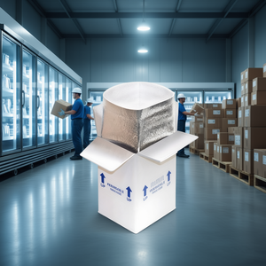 Vietnam Factory Insulated Shipping <b>Cooler</b> <b>Box</b> for Frozen Food Corrugated Thermal Liner Cold Chain - Product Image 2