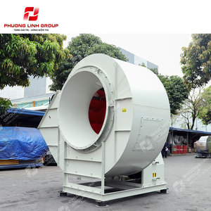 พัดลมแบบแรงเหวี่ยง ยี่ห้อ Phuong Linh Group ใบพัดเหล็กสีขาว แบบตั้งพื้น มอเตอร์ AC 220-380V 1500 รอบต่อนาที สำหรับใช้ในอุตสาหกรรมการเกษตร อบแห้ง อบเผาในเตาอบแบบอุโมงค์ - Product Image 4