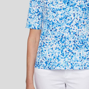 Nuevo diseño de camiseta polo sublimable informal y a la moda para damas, precio competitivo, logotipo personalizado impreso, camiseta polo para mujer - Product Image 6