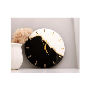 Resin Digital Modern Wall <b>Clock</b> for <b>Office</b> and Living Room Decoration with Unique Handmade Design - Product Image 2