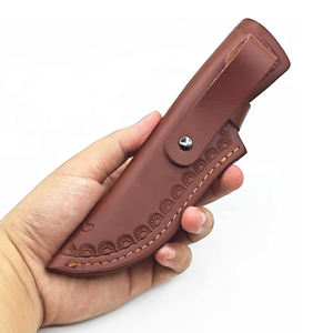 Funda de cuero premium para cuchillo de hoja fija, para caza, camping, supervivencia al aire libre y bushcraft. - Product Image 2