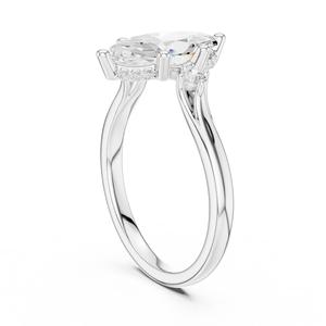 แหวนเพชรทองคำขาวเพาะเลี้ยงในห้องปฏิบัติการ รับรองโดย IGI สำหรับผู้หญิง ดีไซน์คลาสสิกทันสมัย เครื่องประดับหรูหรา ของขวัญวันเกิดหรือวันแต่งงานที่สมบูรณ์แบบ - Product Image 3