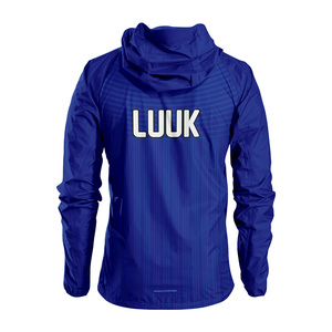 Chaqueta Cortavientos con Capucha Sublimada Personalizada, Ecológica, de Poliéster Reciclado, Impermeable, Ligera, Ropa Deportiva OEM - Product Image 2