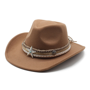 Western Travel Cowboy <b>Hat</b> American Export Style 100% Polyester <b>Summer</b> Casual Fashionable Featuring A Modern Fit and Professional - Product Image 5