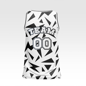 Maillot de basket-ball unisexe personnalisé en polyester respirant et antibactérien avec sublimation par transfert thermique, nom et numéro personnalisés - Product Image 3
