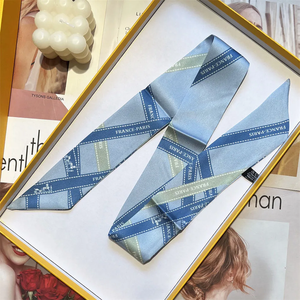 1 unidad de lazo de seda de sarga de lujo para mujer, estilo coreano, de moda, para decoración, lazo largo para atar bolsos, ideal para otoño, ¡gran oferta! - Product Image 1