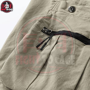 Pantalones Cortos Cargo para Hombre al Por Mayor, del Mejor Proveedor, con Logotipo Personalizado, Transpirables, Diseño Único, Color Verde Oliva, con Múltiples Bolsillos - Product Image 5