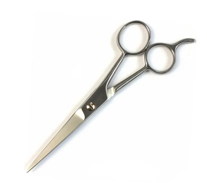 Mustache Trimming Scissors Salon Beard Hair Cutting Scissors Mirror Polish Straight <b>Edge</b> Blade Stainless Steel Right Baber - Product Image 5