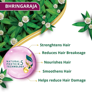 Shampoo anti-chute naturel enrichi en protéines de bhringaraja, conçu pour le soin du cuir chevelu et la vitalité des cheveux, adapté aux hommes et aux femmes. - Product Image 5