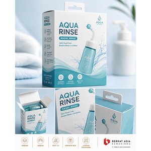 Boîte d'emballage médical pour dispositif de lavage nasal personnalisé, OEM, MOQ 1000 pièces - Product Image 1