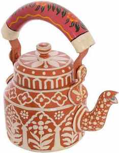 Bouilloire à thé en cuivre gravée motif floral, pot à café et à eau fait main, théière pour cuisine, restaurant, usage domestique et options cadeaux - Product Image 5