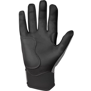 Guantes de Bateo de Béisbol de Cuero Gris Ecológicos al por Mayor de Tombola Sports, con Cierre de Gancho y Bucle Acolchado, Unisex para Adultos - Product Image 6