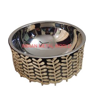 Nuevo DISEÑO DE cazuela de madera y acero inoxidable hecho a mano forma personalizada olla caliente de madera con tapa nueva llegada - Product Image 2