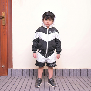 100% Cotton Acid Wash Printed Summer Casual Breathable Hot Selling Custom Men Windbreaker <b>Short</b> Set Reasonable Price - Product Image 5