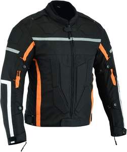 Veste de moto en Cordura imperméable et coupe-vent, taille plus, personnalisable, pour le sport - Product Image 2