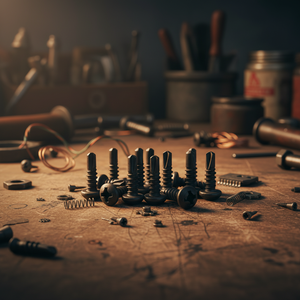 Vis à tête cylindrique PDC 11 en acier au carbone revêtu noir, pointe de perçage, empreinte Phillips, classe 4.8 et 6.8, diamètre 3.5-4.8mm - Product Image 1