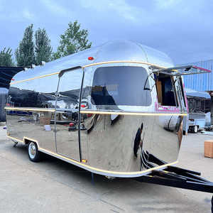 Fully Equipped Stainless Steel Fast Food Mobile Kitchen Trailer Pizza Ice Cream <b>BBQ</b> GPS Tracking Food Mobile Kitchen Trailer - Product Image 3