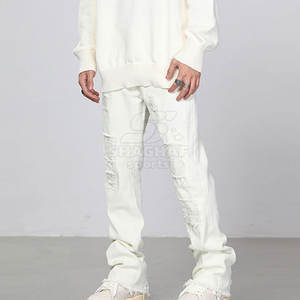 Pantalones Vaqueros Casuales y Elegantes para Jóvenes, con Costuras Resistentes, Lavados, para Hombre - Product Image 4