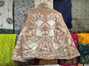 Hand Made <b>Velvet</b> Suzani Quilted Breathable Jacket Boho Inner Cotton Embroidered Floral Bohemian Style Winter <b>Coat</b> Street Wear - Product Image 6