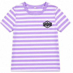 เสื้อยืดเด็กผู้หญิงคอกลมแขนสั้นคุณภาพสูง ผ้าฝ้ายนุ่มระบายอากาศดี สวมใส่สบาย เหมาะสำหรับเด็ก  รับผลิตแบบ OEM ODM จากโรงงาน - Product Image 1