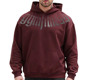 Sweat-shirt à capuche de luxe noir pour homme, coupe oversize, en coton épais, style streetwear hiver, chaud et tendance - Product Image 1