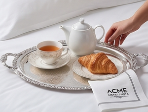 ถาดเสิร์ฟโลหะขัดเงา ACME METAL INDIA ดีไซน์เรียบหรู ทันสมัย แข็งแรงทนทาน เหมาะสำหรับใช้ในบ้าน งานแต่งงาน และเป็นของขวัญ - Product Image 4