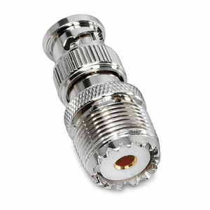 ขั้วต่อ BNC ตัวผู้เป็น RCA ตัวเมียแบบพรีเมียม ขัดเงา อะแดปเตอร์โคแอกเชียล RF สำหรับระบบเครือข่ายภาพและเสียง - Product Image 3