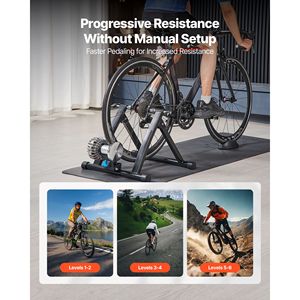 Support d'entraînement pliable pour vélo de 26-29 pouces 700C, simulateur de vélo d'intérieur rapide pour l'exercice et la pratique du cyclisme - Product Image 2