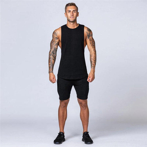 <b>Men's</b> Gym Training Workout <b>Singlet</b> Quick Dry Sportswear Fitness Sleeveless Shirts <b>Man</b> Casual Tank Tops - Product Image 1